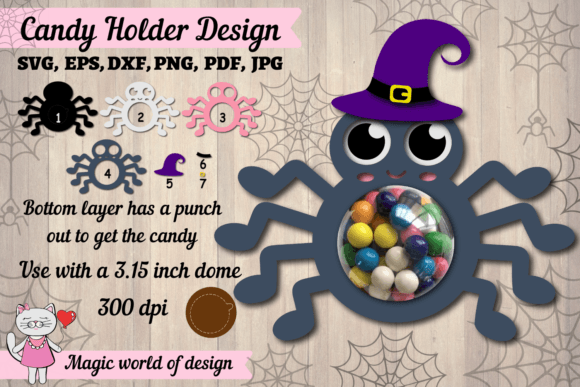 3D Halloween Spider Candy Dome SVG Review