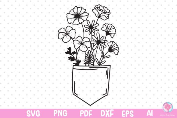 Flower Svg for Print Templates and Graphics