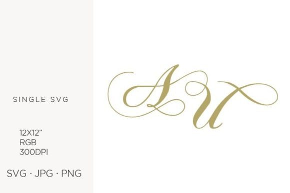Monogram, Letter a and Letter U Graphics for Branding and Icons