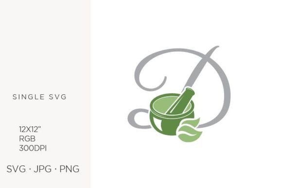Mortar and Pestle, Spice and Letter D Graphics Review
