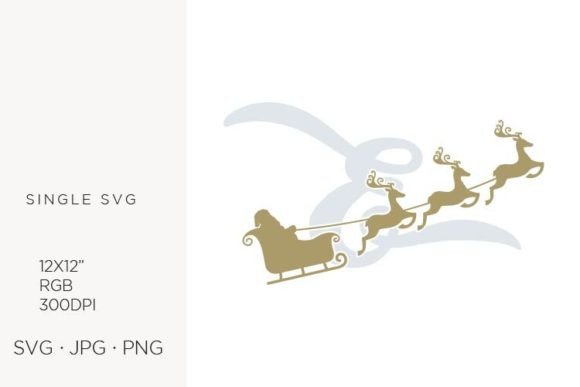 Santa Claus Sky Sledge, Letter E Graphics for Editorial Use