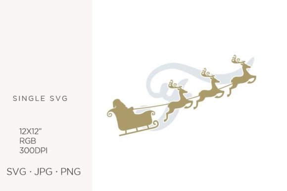 Santa Claus Sky Sledge, Letter F Graphics