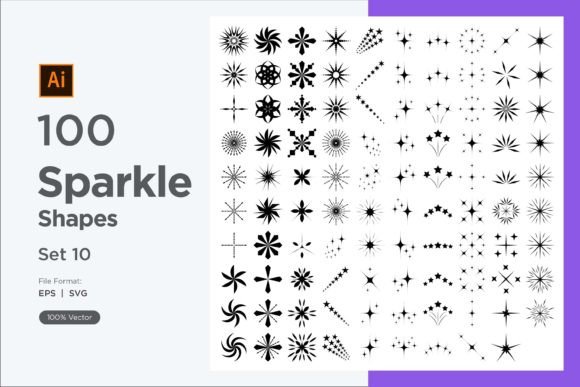 Sparkle Shape Symbol Sign V3-100 -10 Review